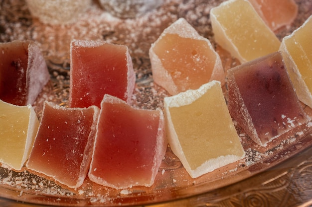 Traditional Turkish Delight soft candy