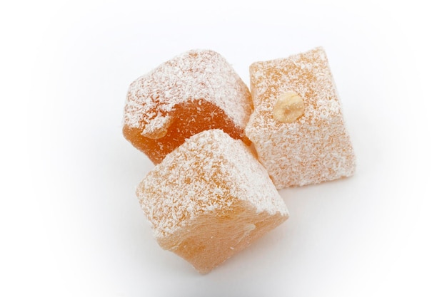 Traditional Turkish delight with nuts