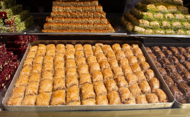 Traditional turkish dessert as sweet snack