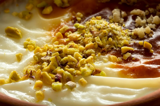 Традиционный турецкий десерт Sutlac Rice Pudding
