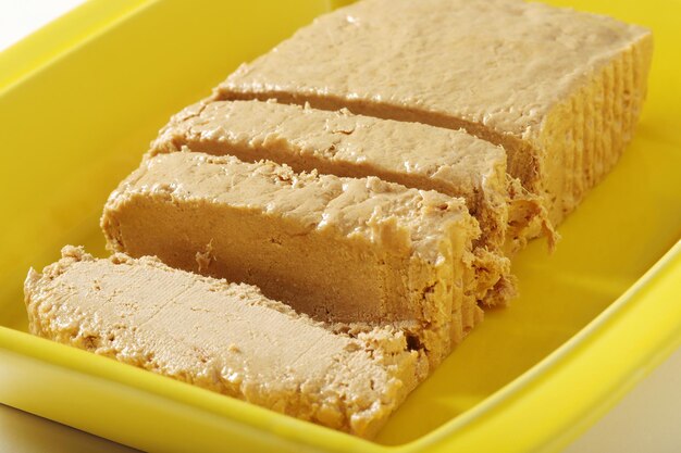 Traditional turkish halva with tahini