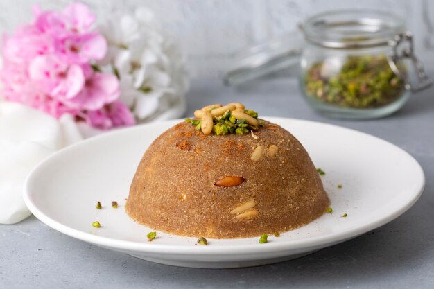 Turkish Semolina Halva (Irmik Helvasi)