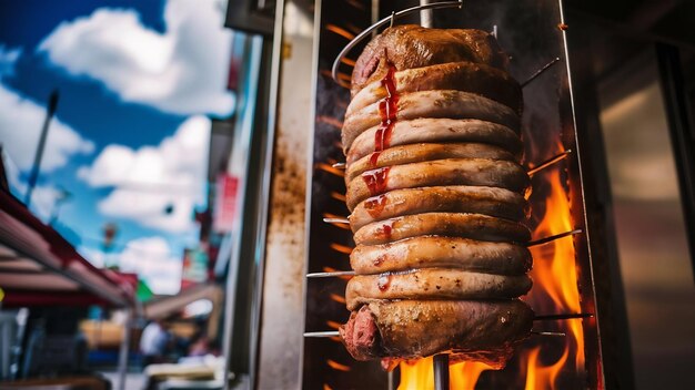 Traditional turkish street food doner