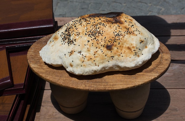 Traditional Turkish style made bread loaf