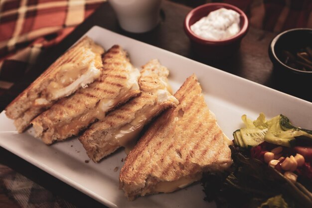 Traditional Turkish toast, delicious breakfast