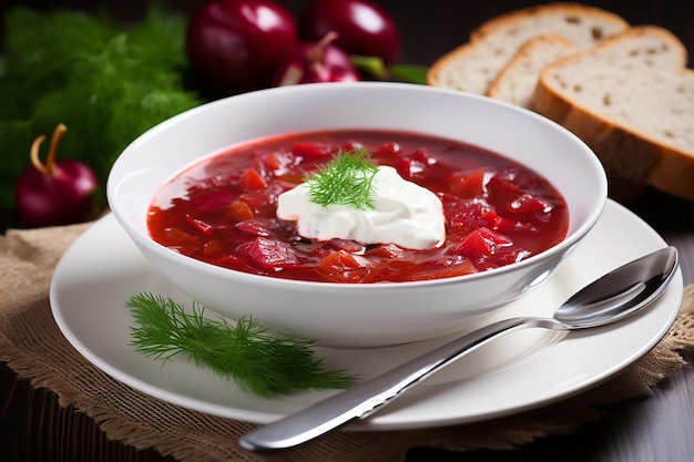 Traditional Ukrainian Borscht Feast