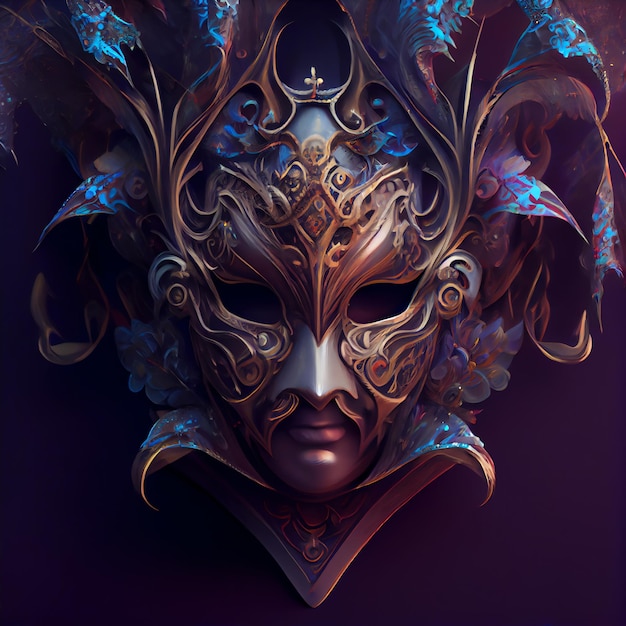 Traditional Venetian carnival mask