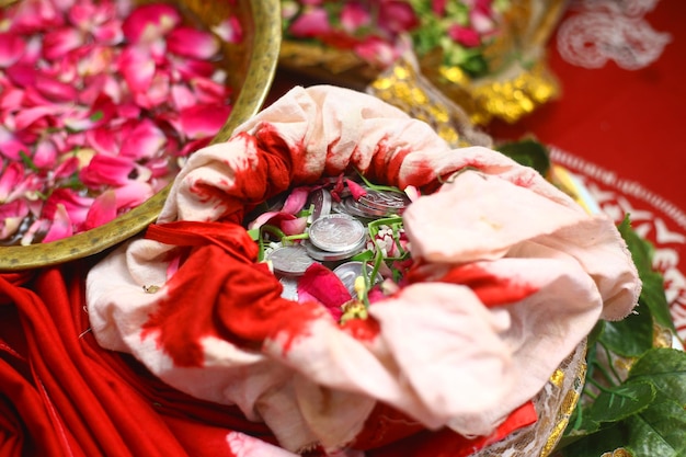 Photo traditional wedding ceremony in java