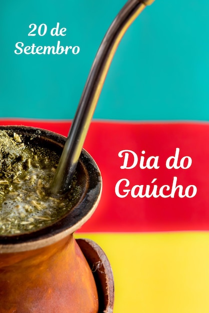 Traditional week in southern brazil farroupilha week of the gauchos written in portuguesexagaucho day