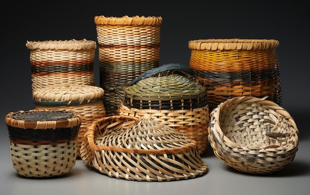 伝統的な柳織りの技法