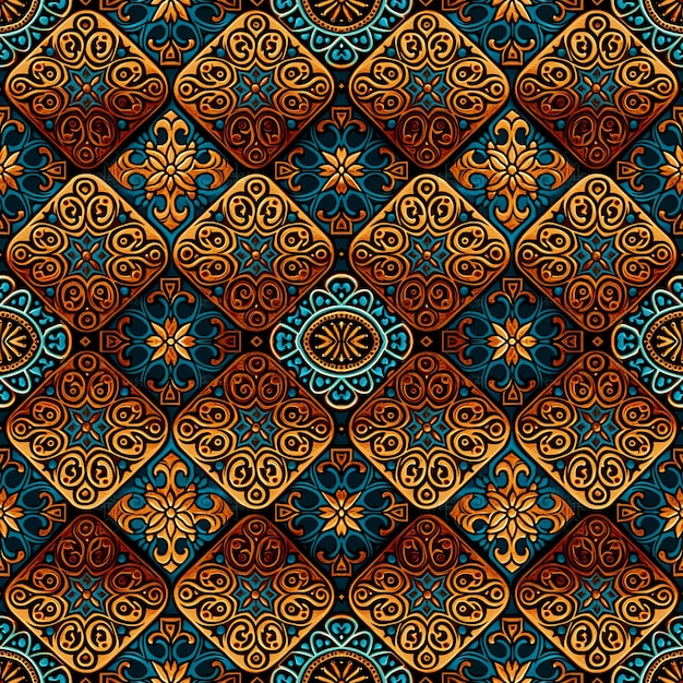 Traditioneel batik naadloos patroon
