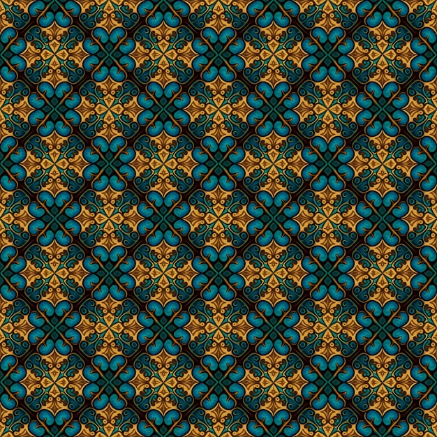 Foto traditioneel batik naadloos patroon