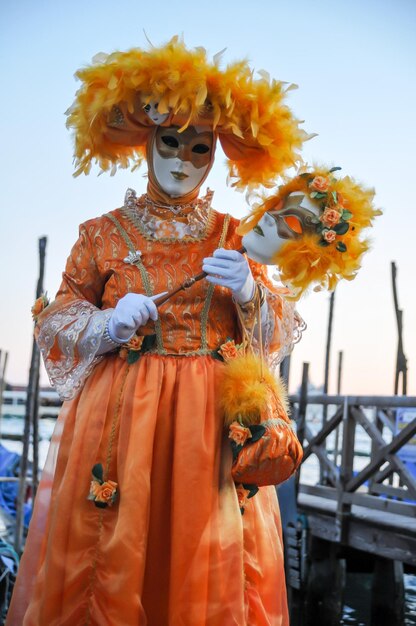 Traditioneel carnaval Venetië masker