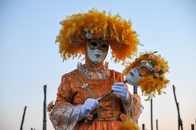 Traditioneel carnaval Venetië masker