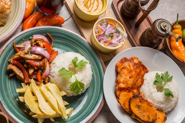 Traditioneel comfort food Peruaanse keuken gastronomie