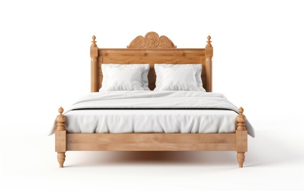 Traditioneel houten bed klassiek houten bed