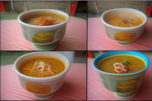 Traditioneel Laksa-voedsel in Kuching Borneo