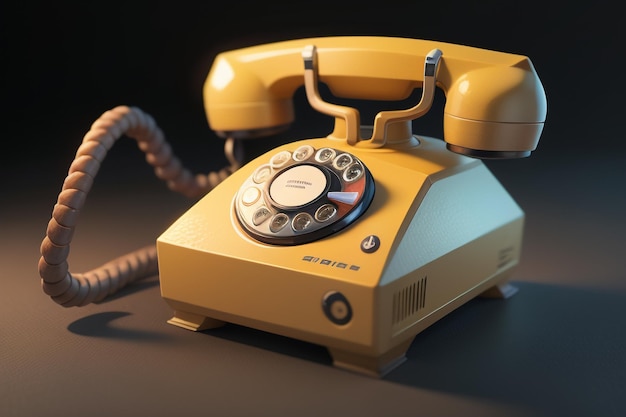 Traditioneel met de hand aangezwengeld telefoonlijngeschiedenis klassiek retro-stijl oud telefoonbehang