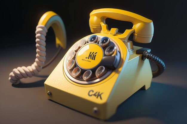 Foto traditioneel met de hand aangezwengeld telefoonlijngeschiedenis klassiek retro-stijl oud telefoonbehang