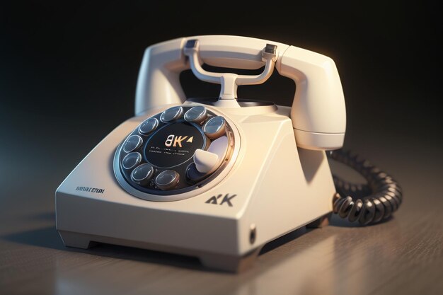 Traditioneel met de hand aangezwengeld telefoonlijngeschiedenis klassiek retro-stijl oud telefoonbehang