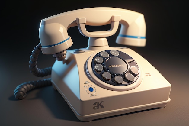 Traditioneel met de hand aangezwengeld telefoonlijngeschiedenis klassiek retro-stijl oud telefoonbehang