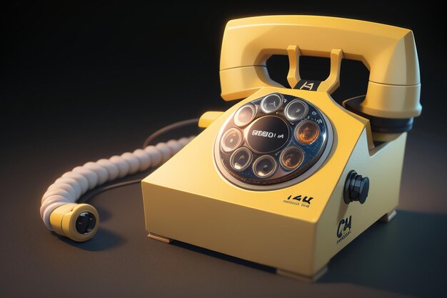 Foto traditioneel met de hand aangezwengeld telefoonlijngeschiedenis klassiek retro-stijl oud telefoonbehang