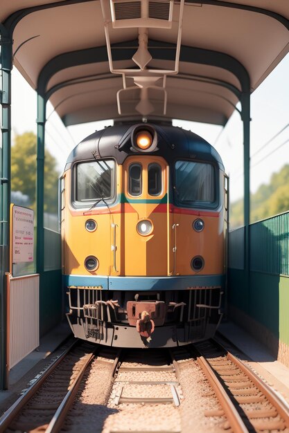 Traditioneel oud treinvervoer reisfotografie achtergrond behang locomotief