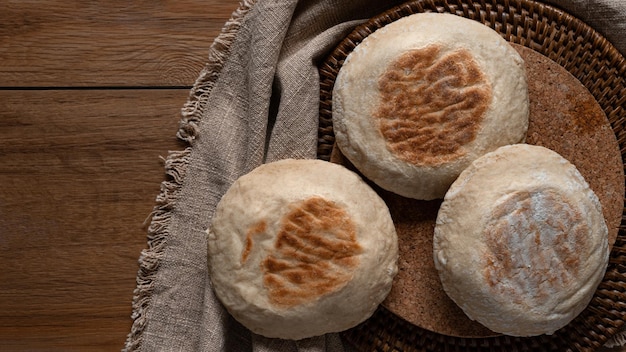 Traditioneel Portugees brood Bolo Do Caco