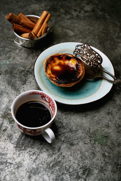 Traditioneel Portugees dessert, pastel de nata