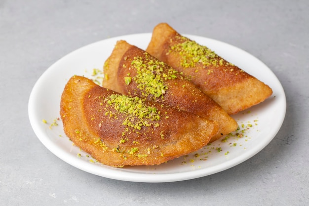 Traditioneel Turks dessert Tas Kadayif