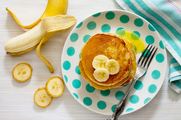Traditionele Amerikaanse bananenpannenkoekjes