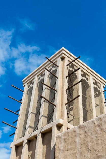 Traditionele architectuur in de oude wijk Dubai Creek