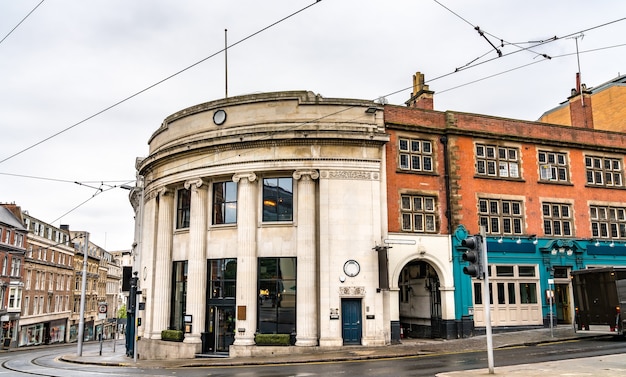 Traditionele architectuur in nottingham, east midlands, engeland