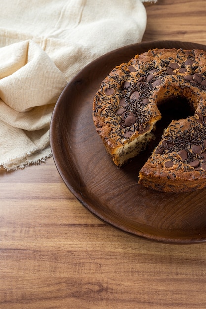 Traditionele braziliaanse cake genaamd bolo formigueiro