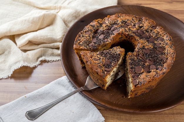 Traditionele Braziliaanse cake genaamd Bolo Formigueiro