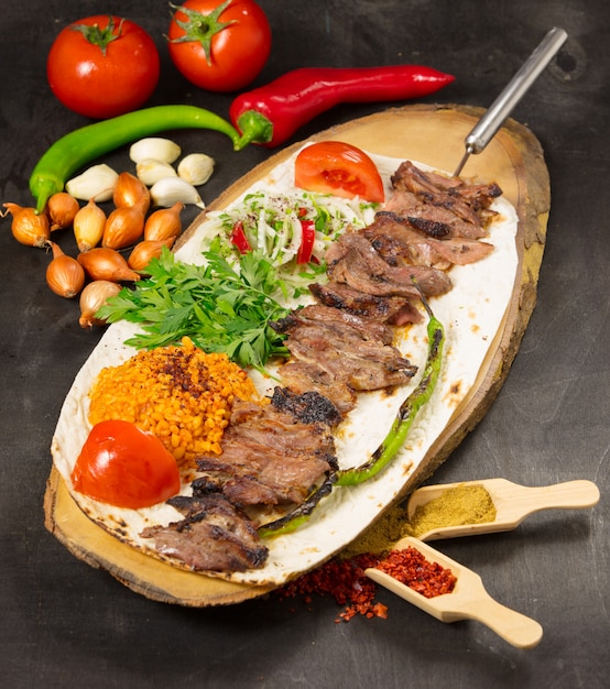 Traditionele cag kebab dÃ¶ner in Turkije