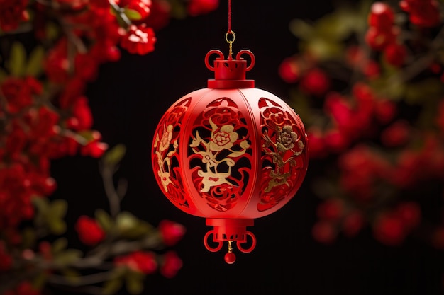 Traditionele Chinese rode lantaarns feestelijke elegantie