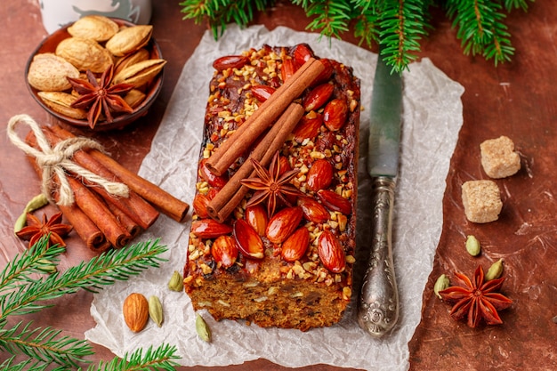 Traditionele Chrsitmas-fruitcake