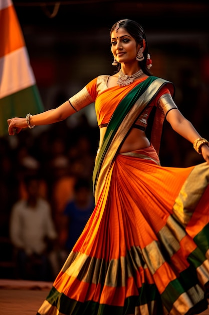 traditionele dansen die plaatsvinden tijdens de Indiase Dag van de Republiek