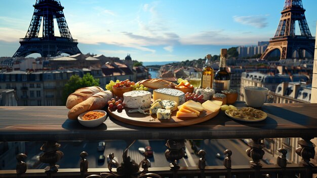 Foto traditionele franse gerechten heerlijke typische producten