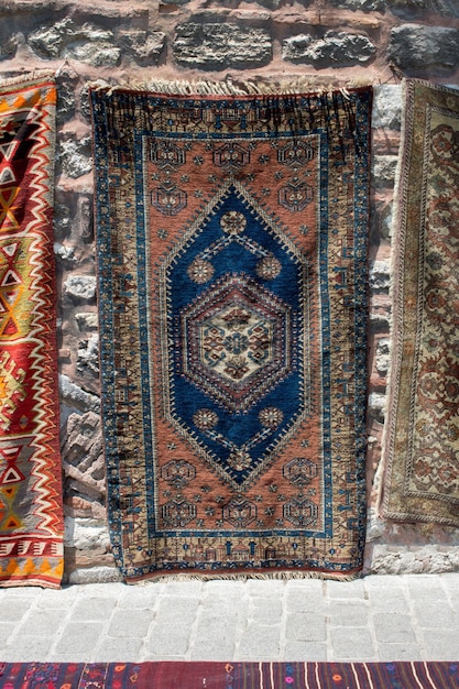Traditionele handgemaakte Turkse tapijten en tapijten