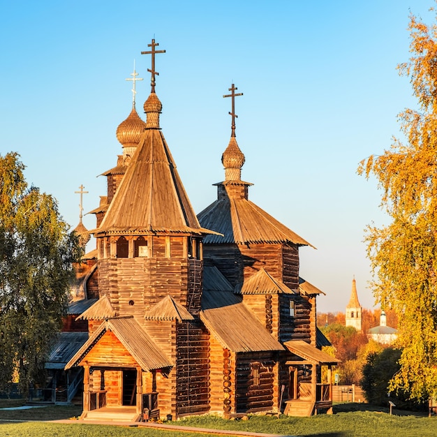 Traditionele houten kerk in Suzdal