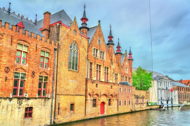 Traditionele huizen in Brugge - West-Vlaanderen, België