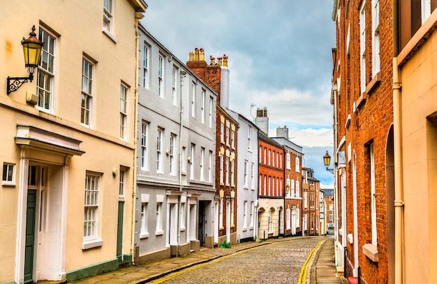 Traditionele huizen in het oude centrum van Chester, Engeland