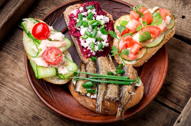 Traditionele Italiaanse bruschetta