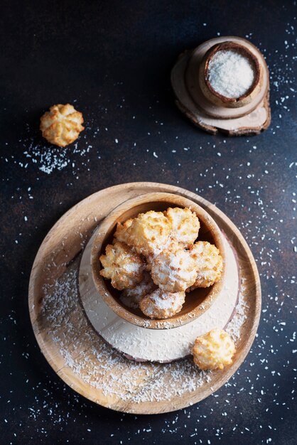 Traditionele italiaanse koekjes met kokos