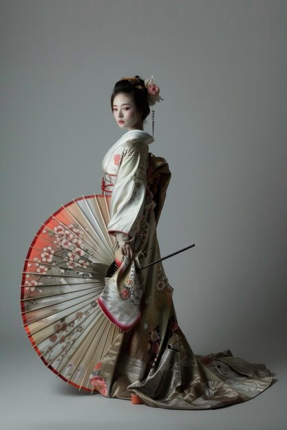 Traditionele Japanse cultuur door de kunst van het dragen van kimono