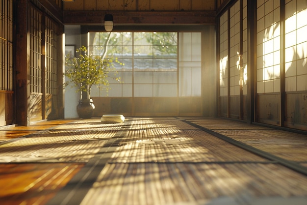 Traditionele Japanse tatami kamers octane render