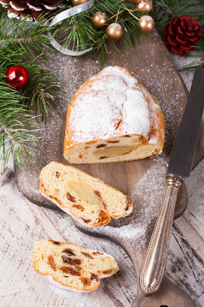 Traditionele kerst Stollen