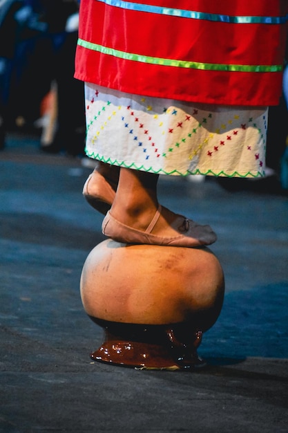 Foto traditionele mexicaanse cultuur bailes folkloricos